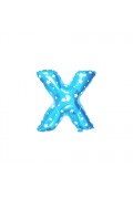 Alphabet Blue Stars Foil Balloon